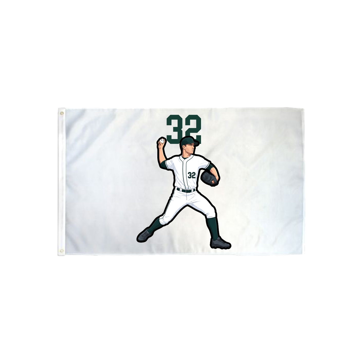 3x5 Flag — Number Top in Classic