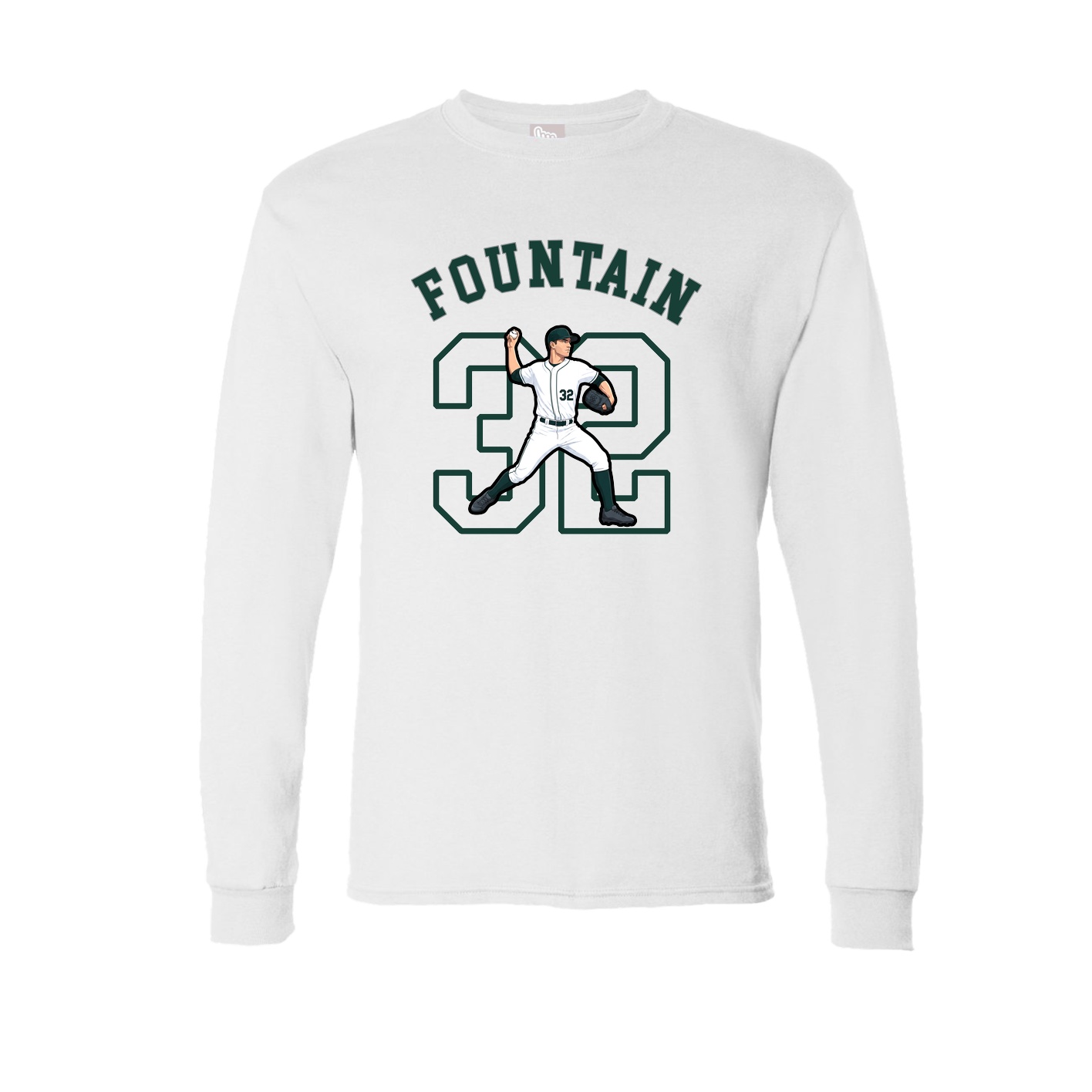 Long Sleeve Tee — Shirsey Arch in White