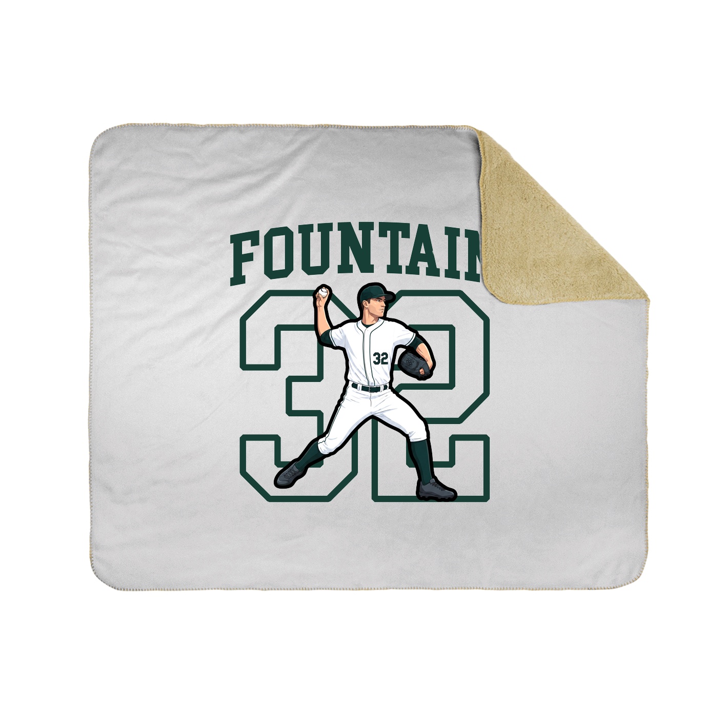 Throw Blanket — Shirsey in White