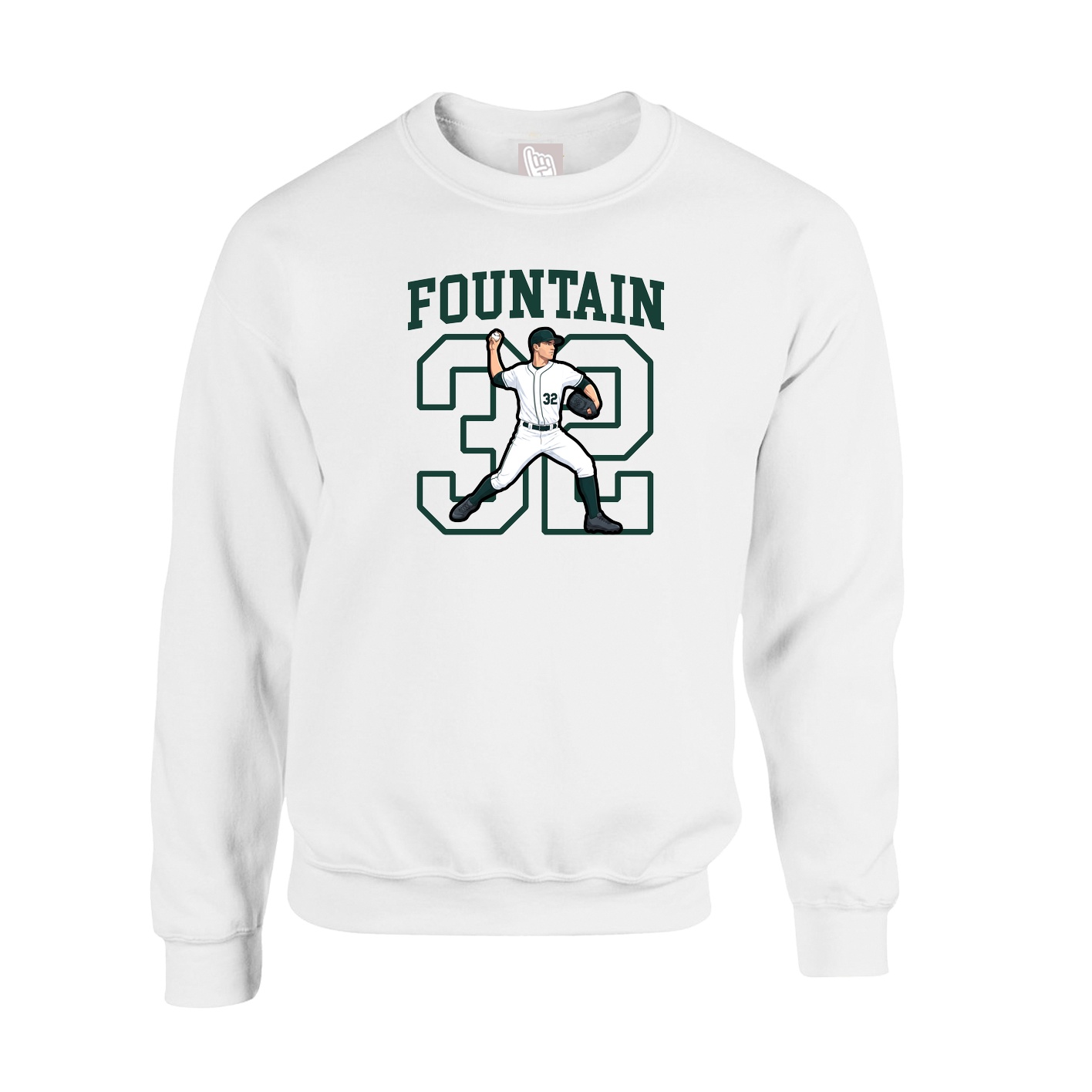 Fleece Crew — Shirsey in White