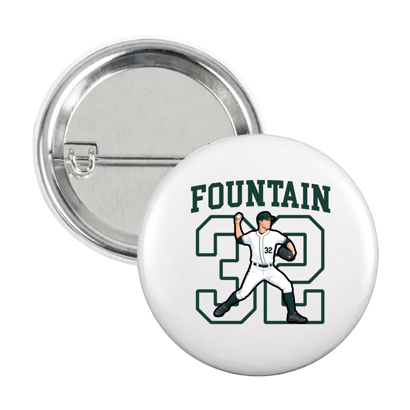 Game Day Button — Shirsey in White
