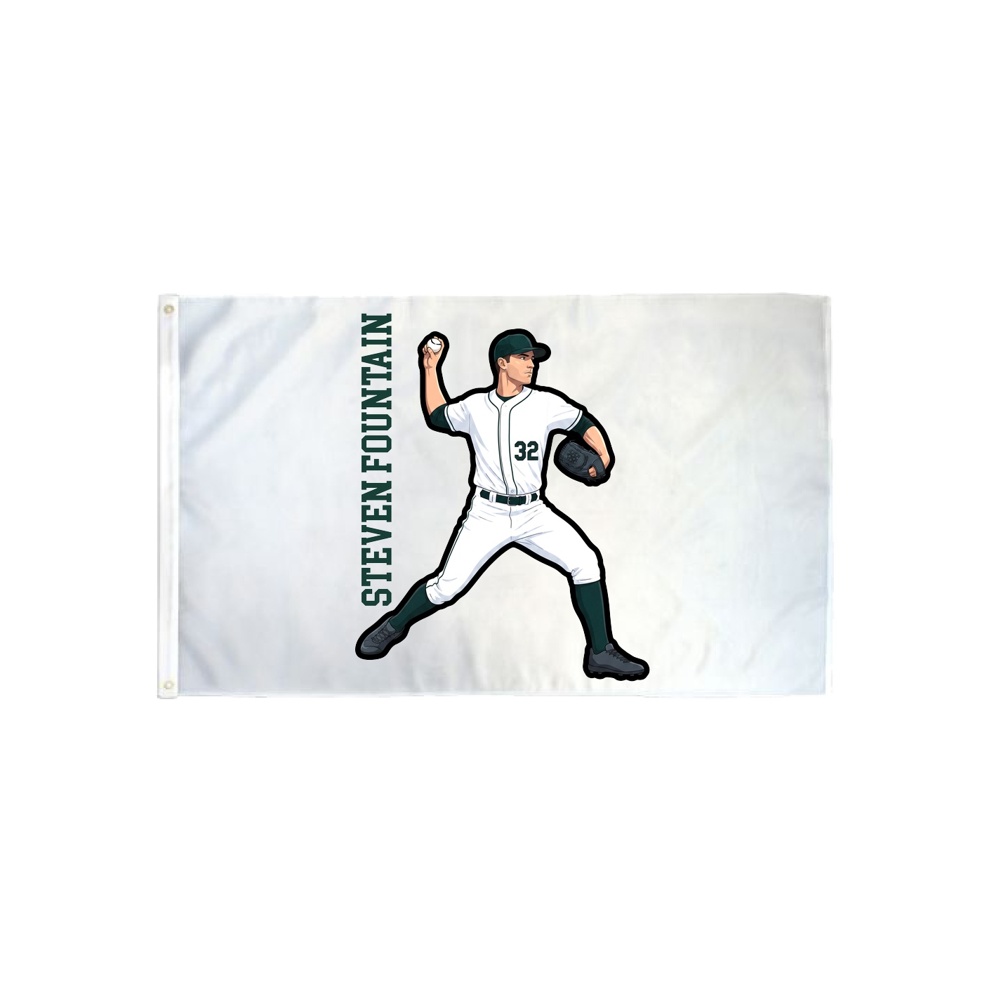 3x5 Flag — Name Vertical in Classic