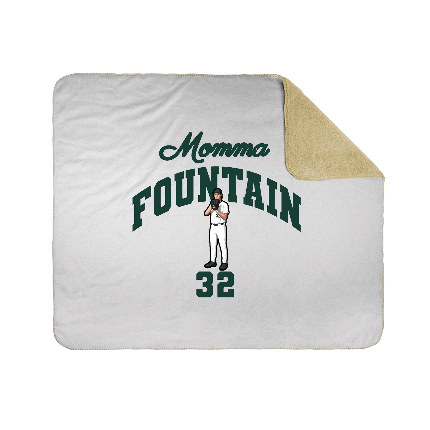 Throw Blanket — Mothers Day Arch in White