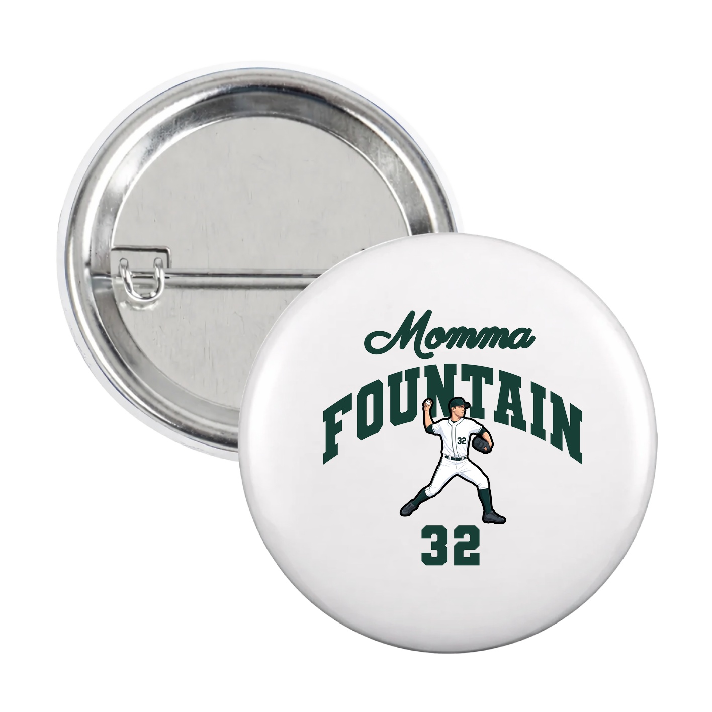 Game Day Button — Mothers Day Arch in White