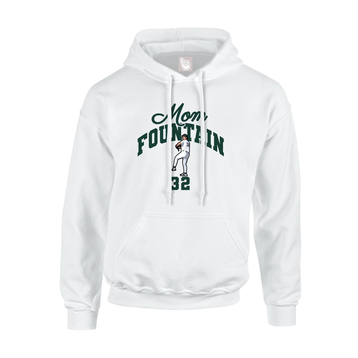 Youth Hoodie — Mothers Day Arch in White