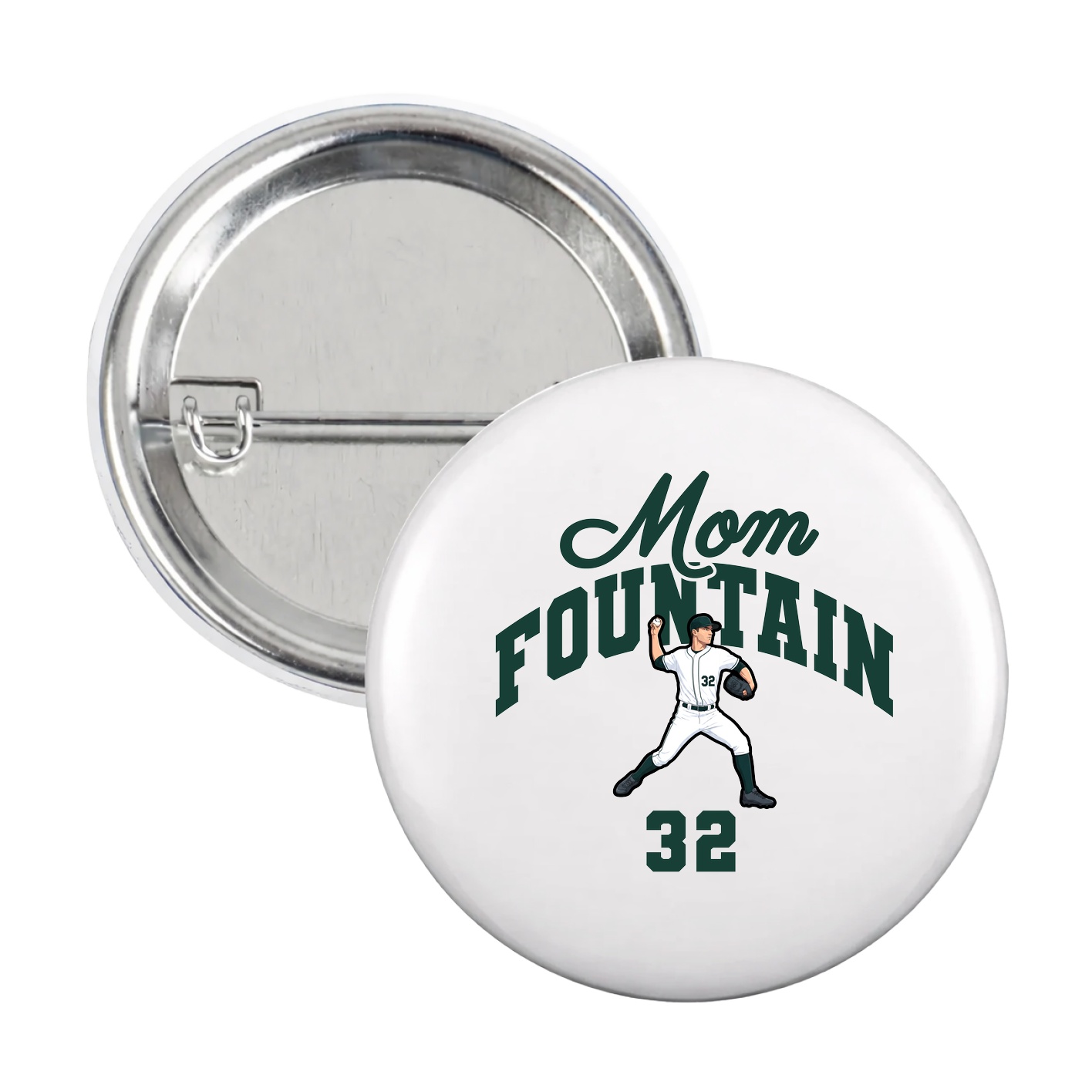 Game Day Button — Mothers Day Arch in White