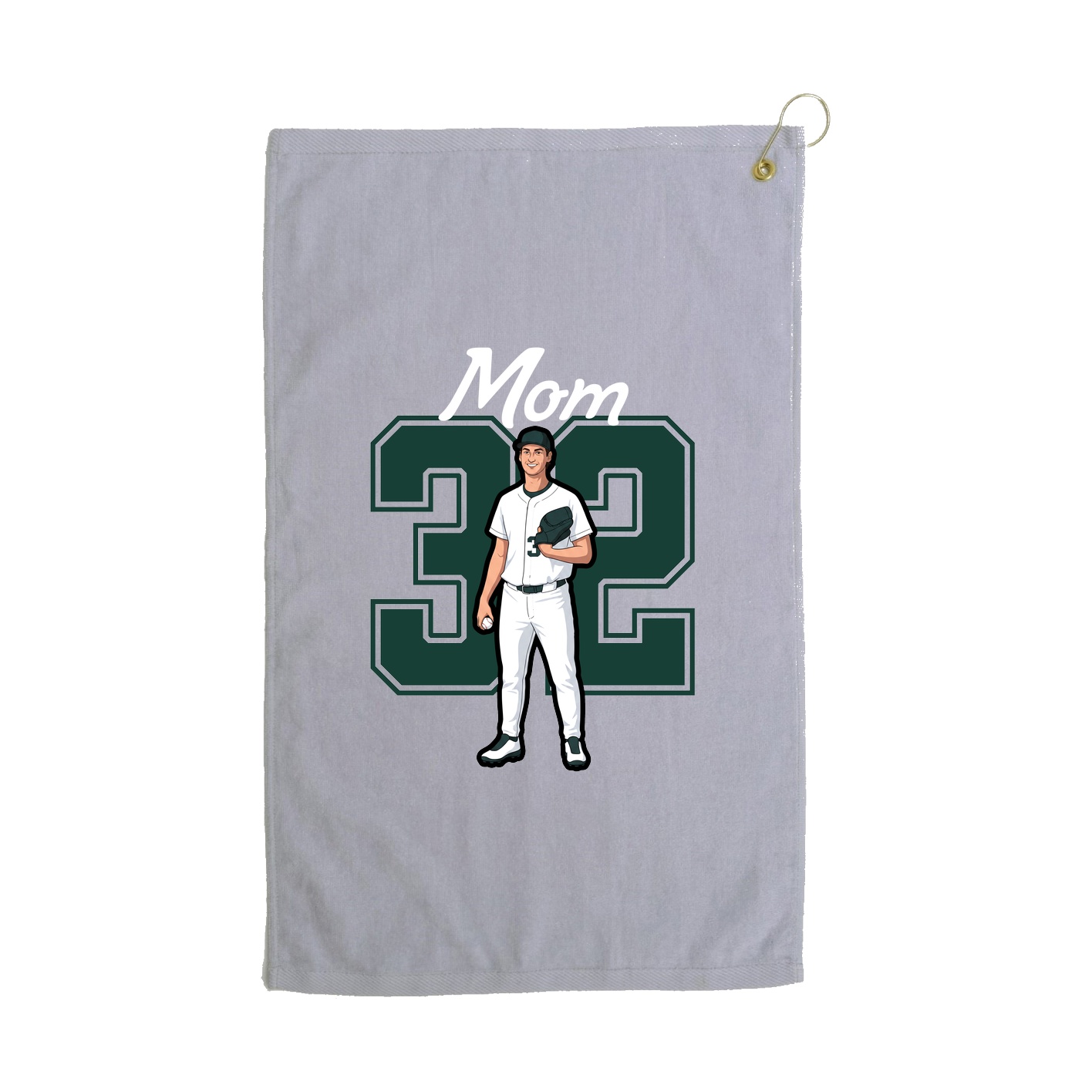 Golf Towel — Mothers Day Shirsey in Grey