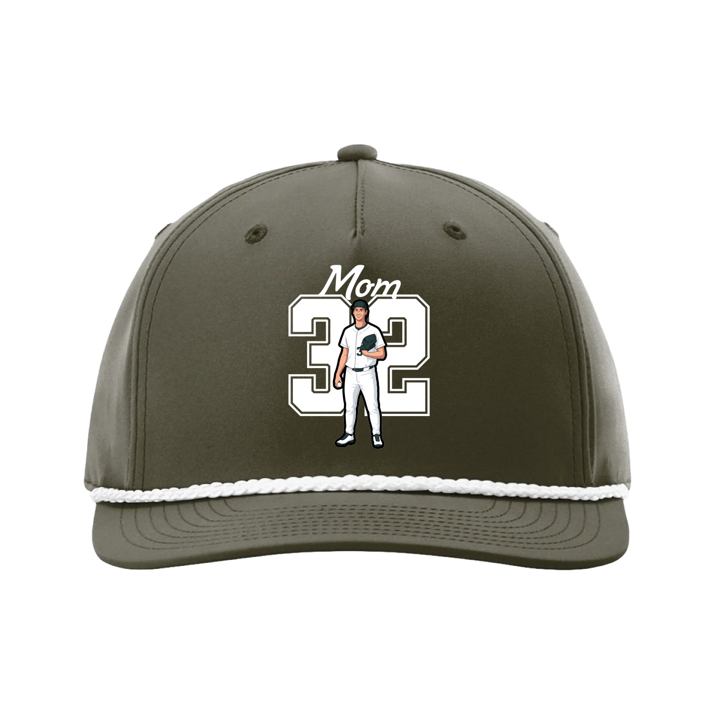 Five-Panel Classic Rope Cap — Mothers Day Shirsey in Green