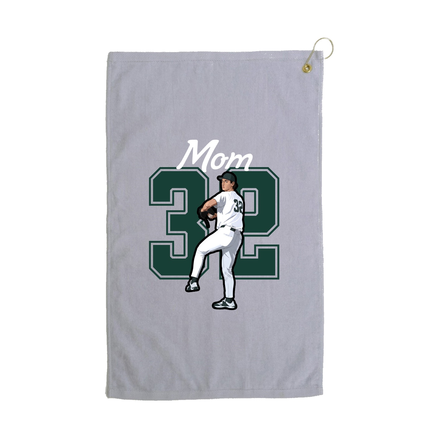 Golf Towel — Mothers Day Shirsey in Grey