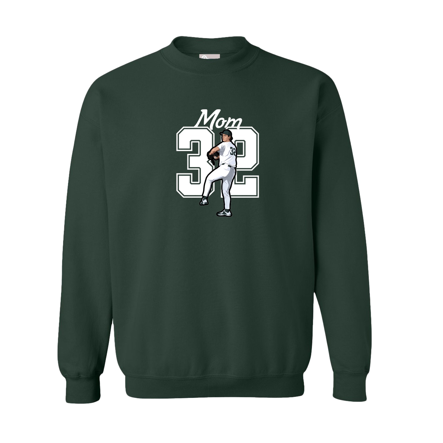 Fleece Crew — Mothers Day Shirsey in Green