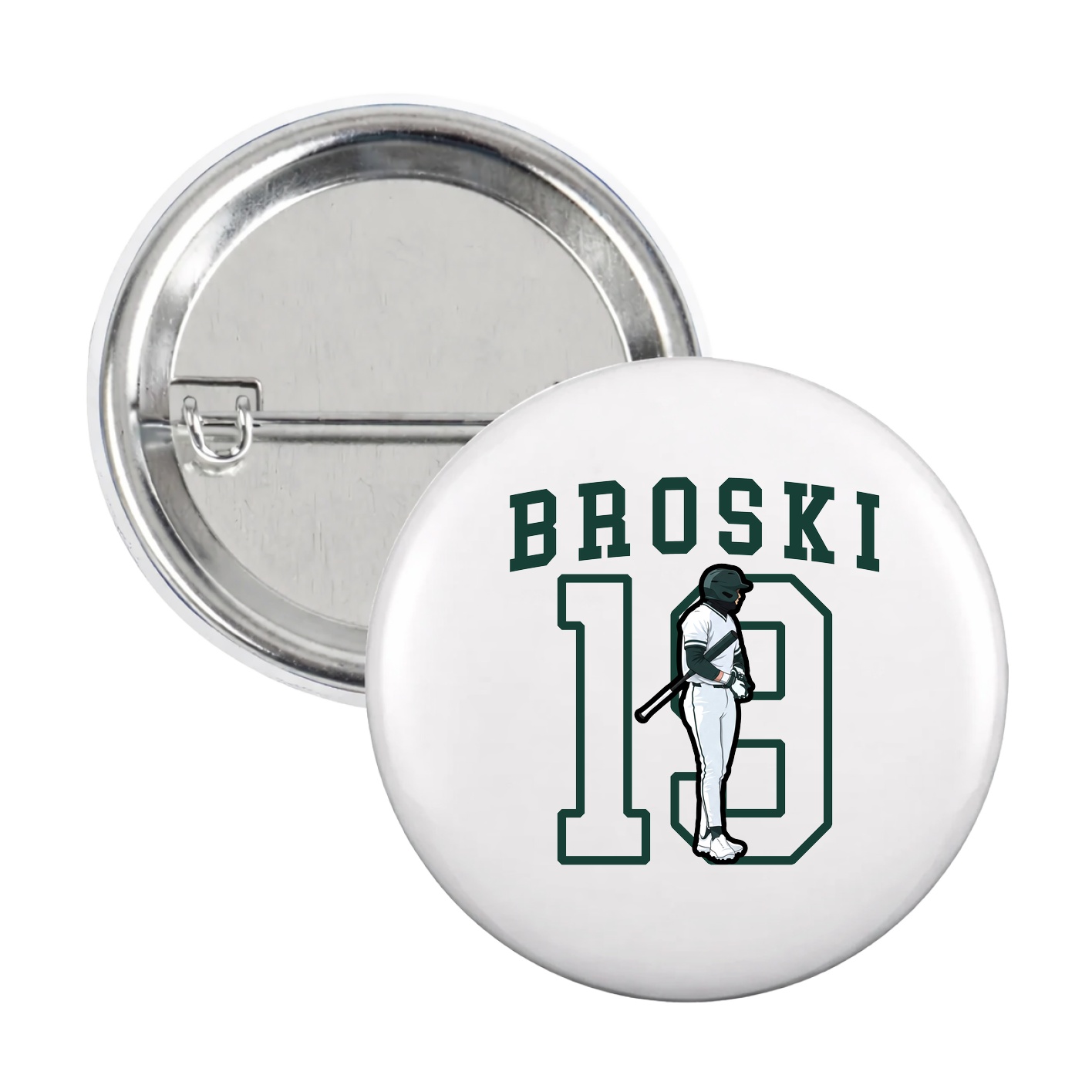 Game Day Button — Shirsey in White