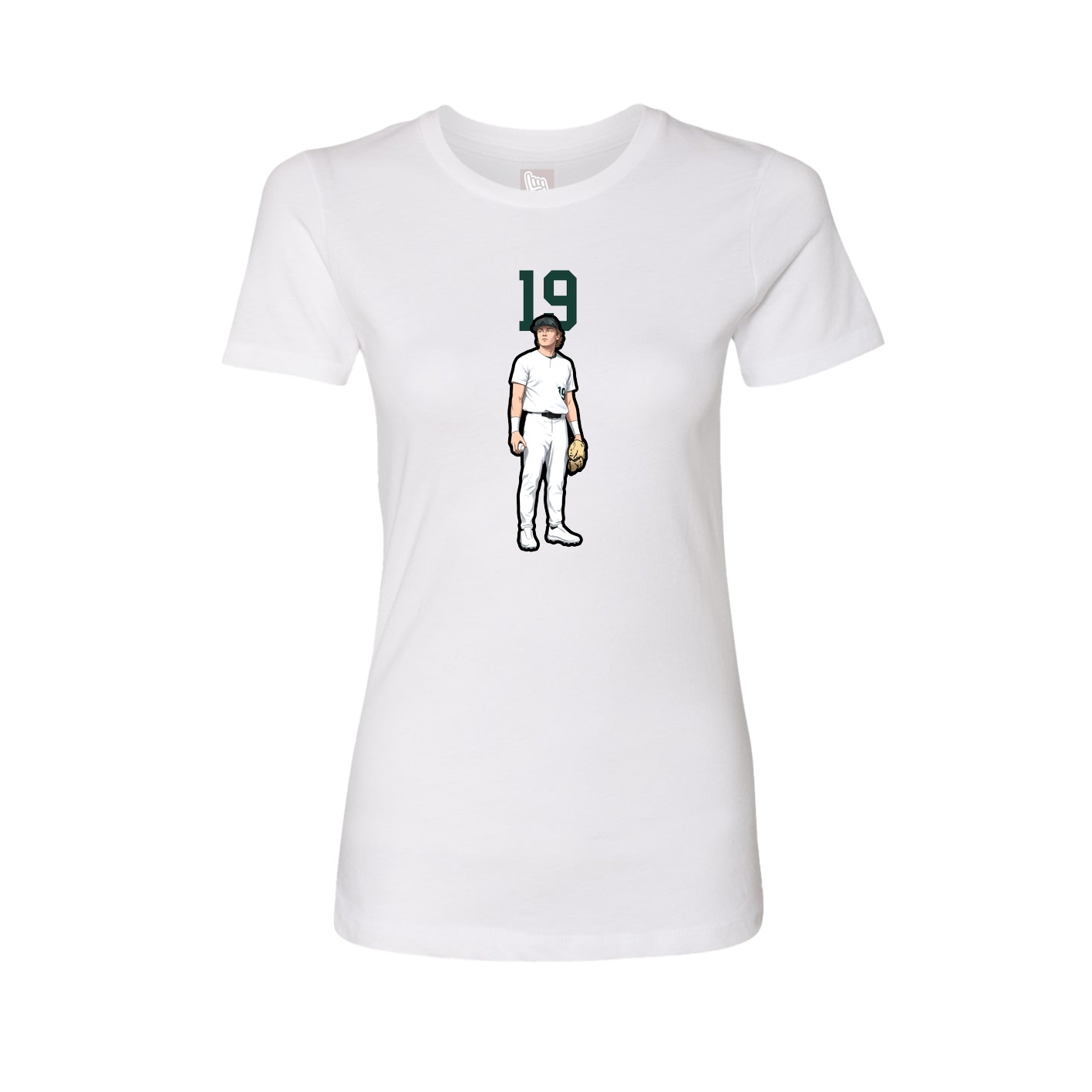 Womens Tee — Number Top in White