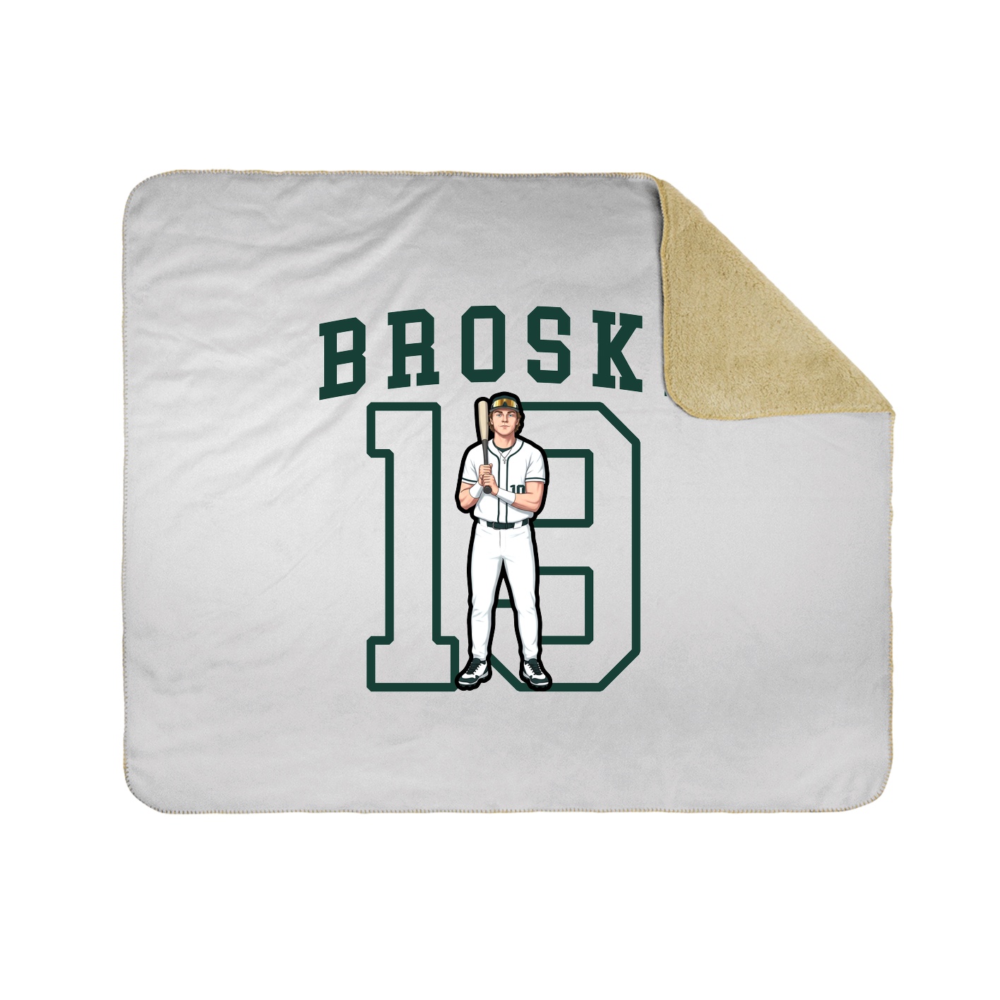 Throw Blanket — Shirsey in White