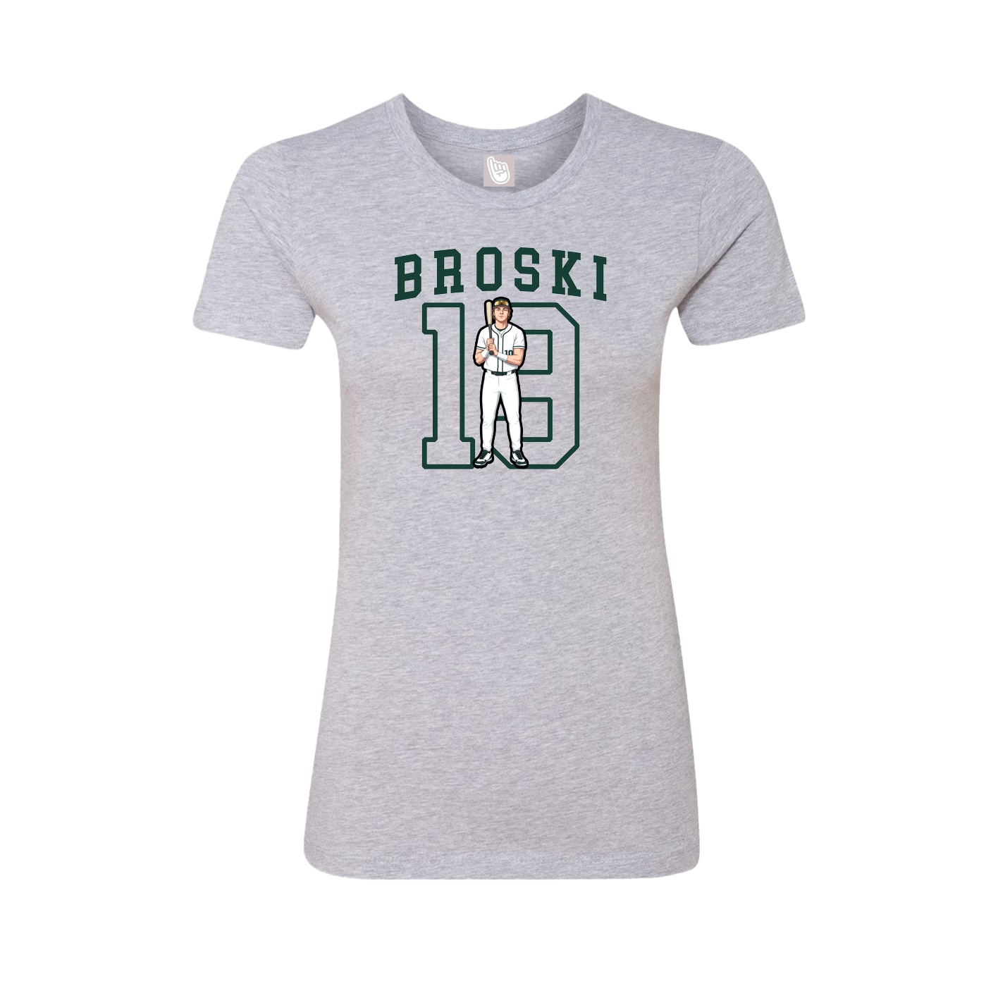 Fitted Women's Tee — Shirsey in Grey