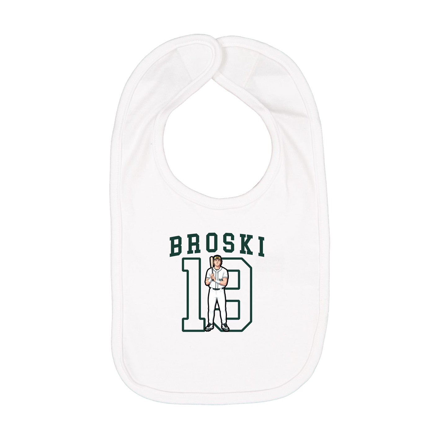 Infant Bib — Shirsey in White