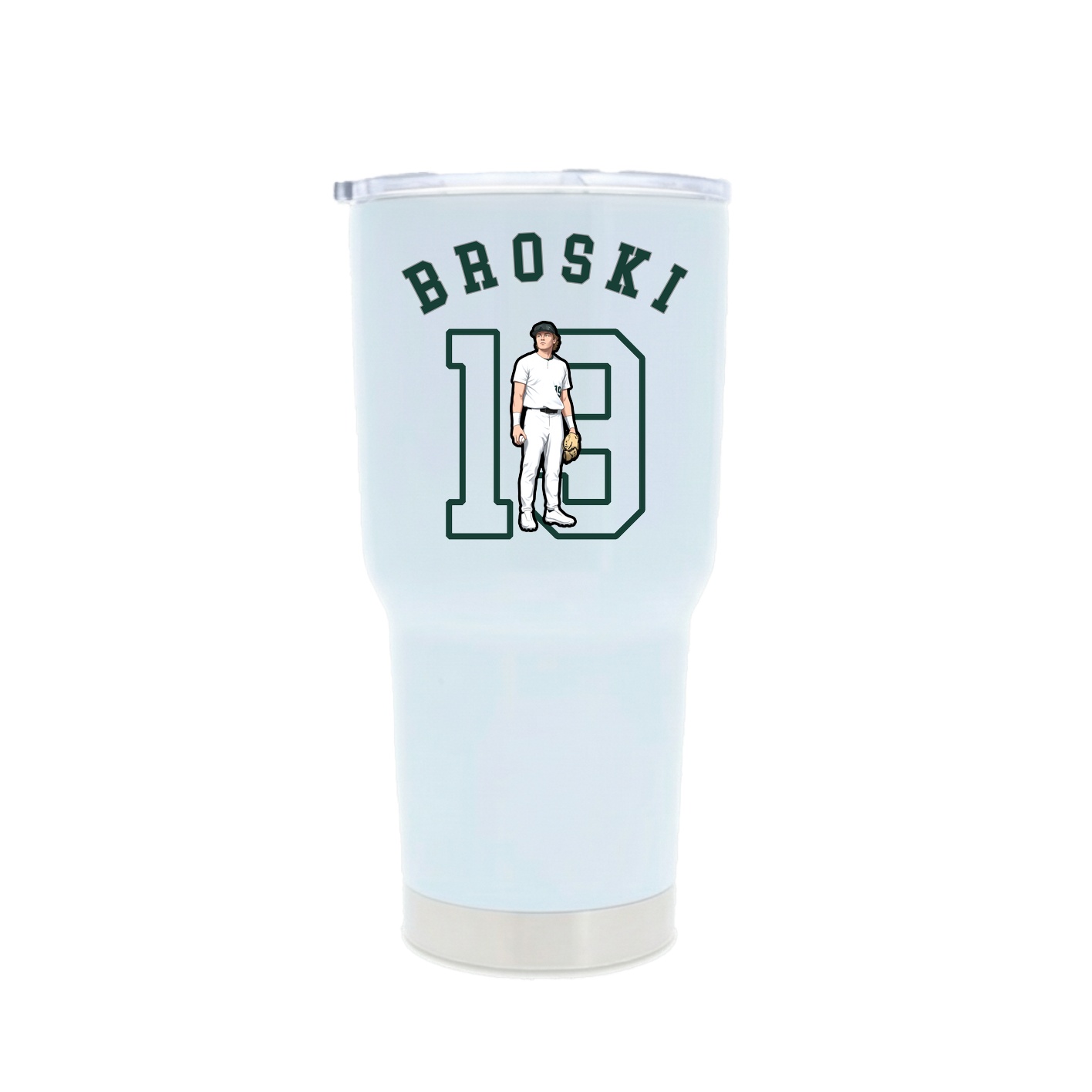 30oz Stainless Steel Tumbler — Shirsey Arch in White