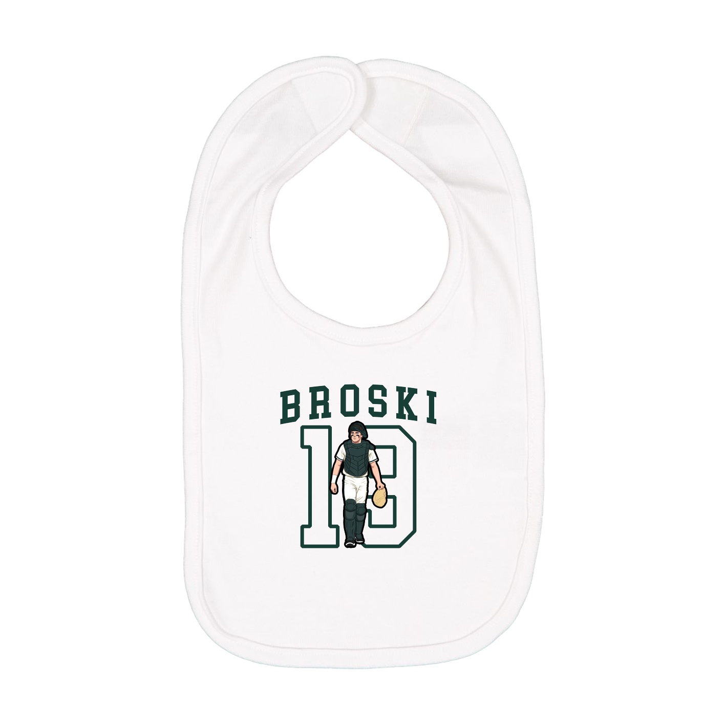 Infant Bib — Shirsey in White