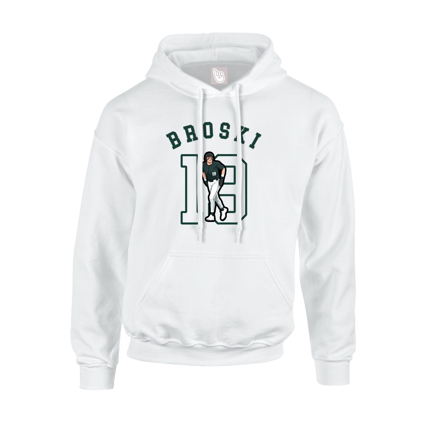 Youth Hoodie — Shirsey Arch in White
