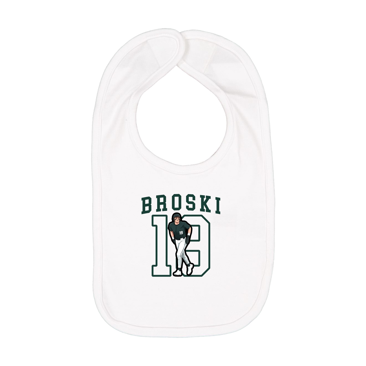 Infant Bib — Shirsey in White