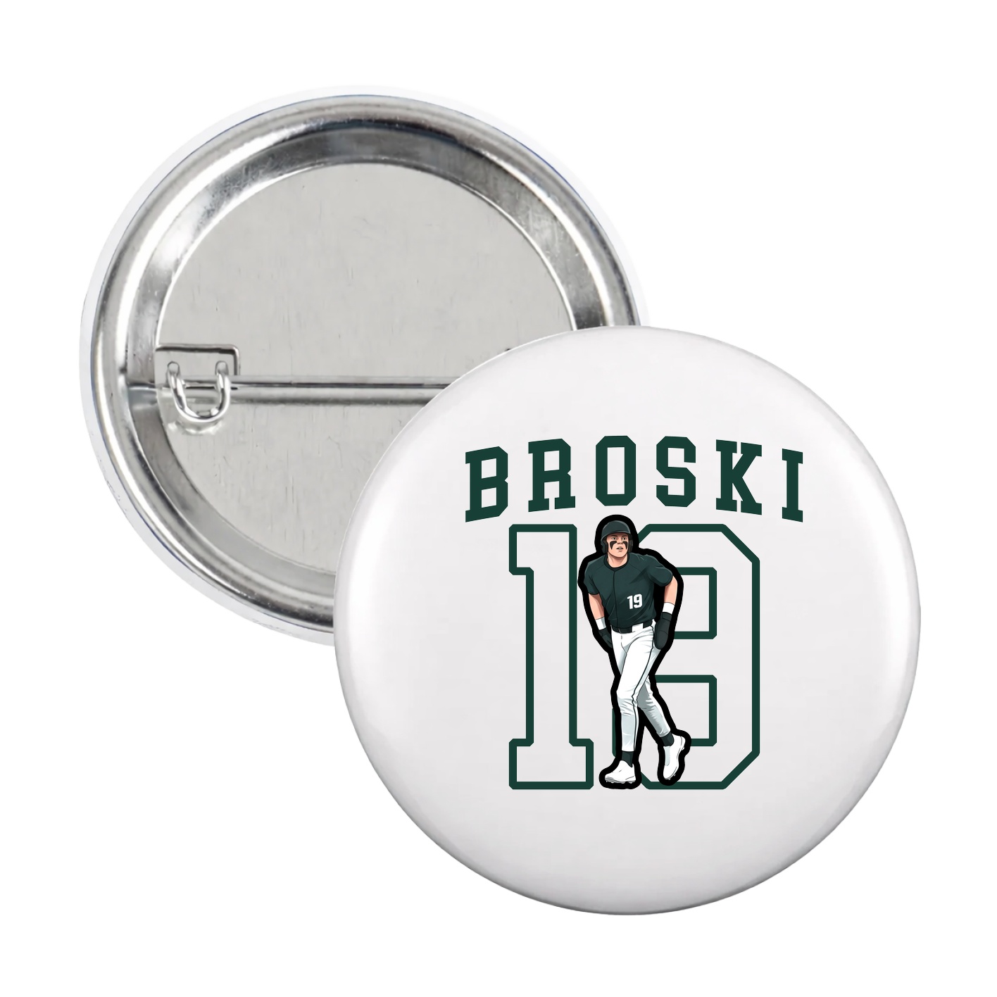 Game Day Button — Shirsey in White