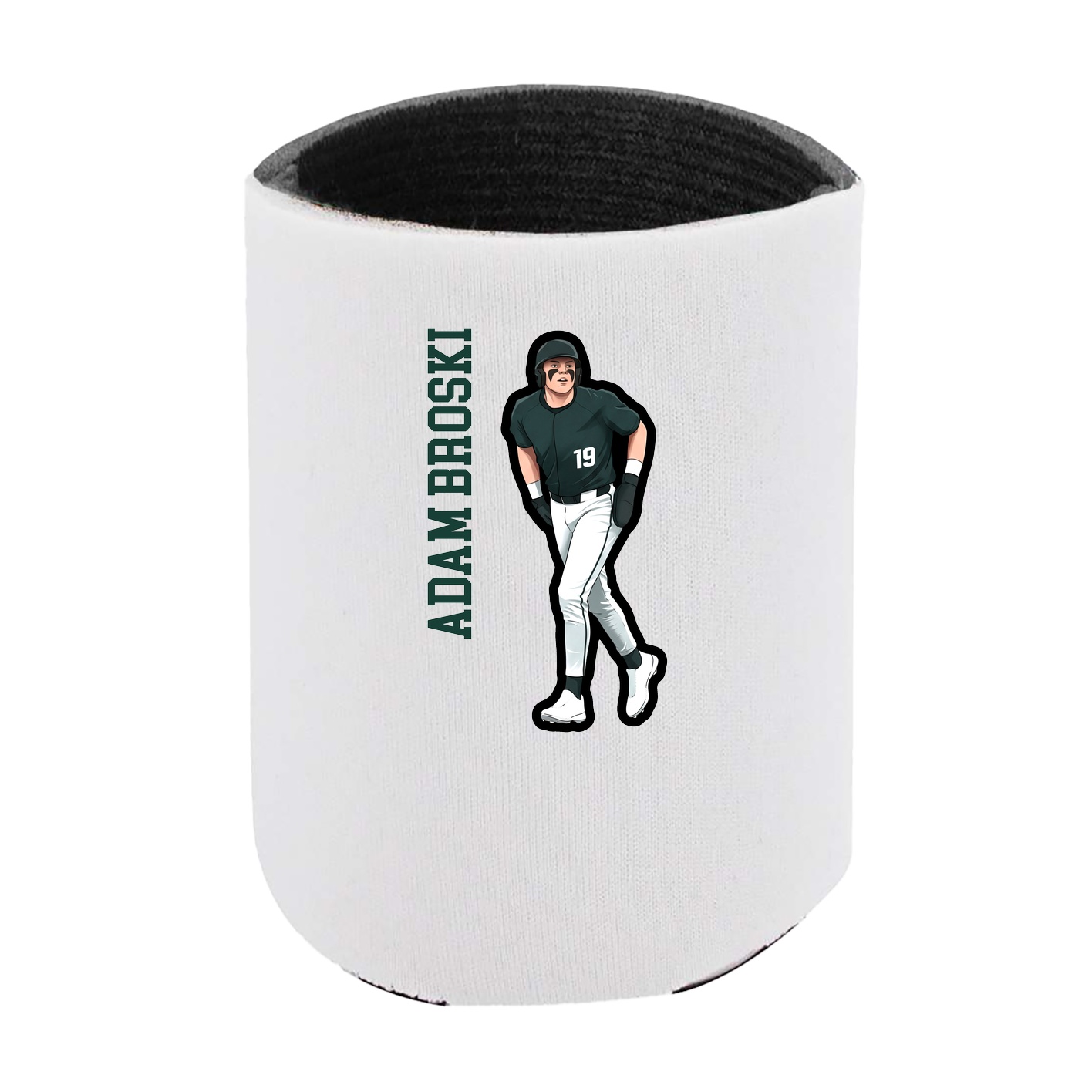 Can Holder — Name Vertical in White