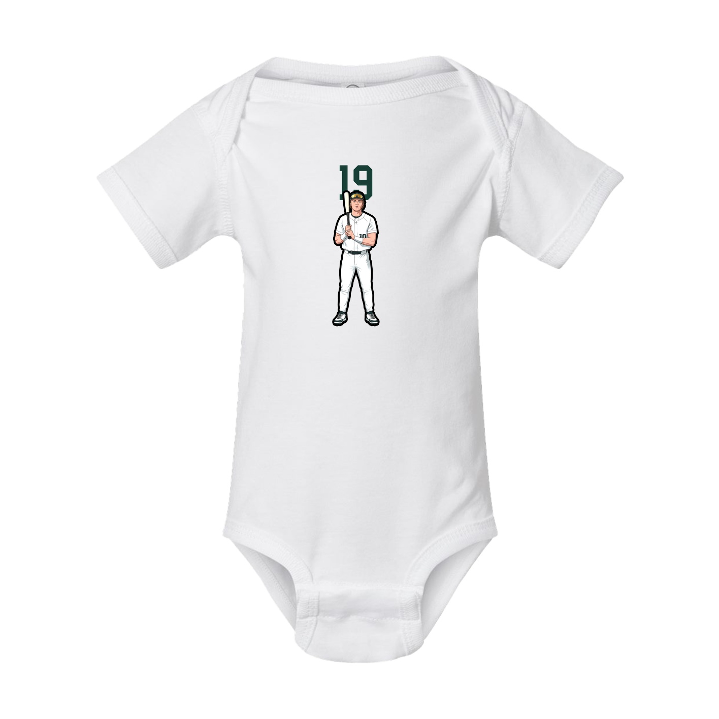 Baby Onesie — Number Top in White