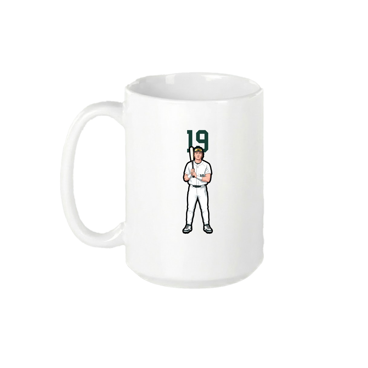 15oz Coffee Mug — Number Top in White