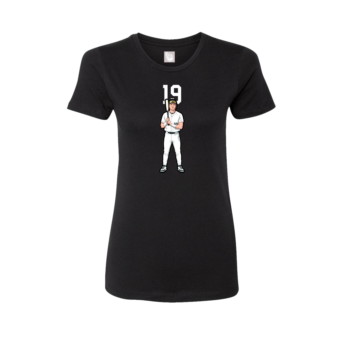 Womens Tee — Number Top in Black