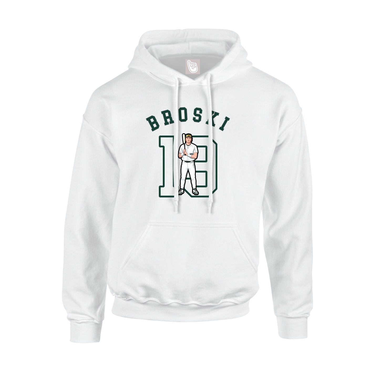 Hoodie — Shirsey Arch in White