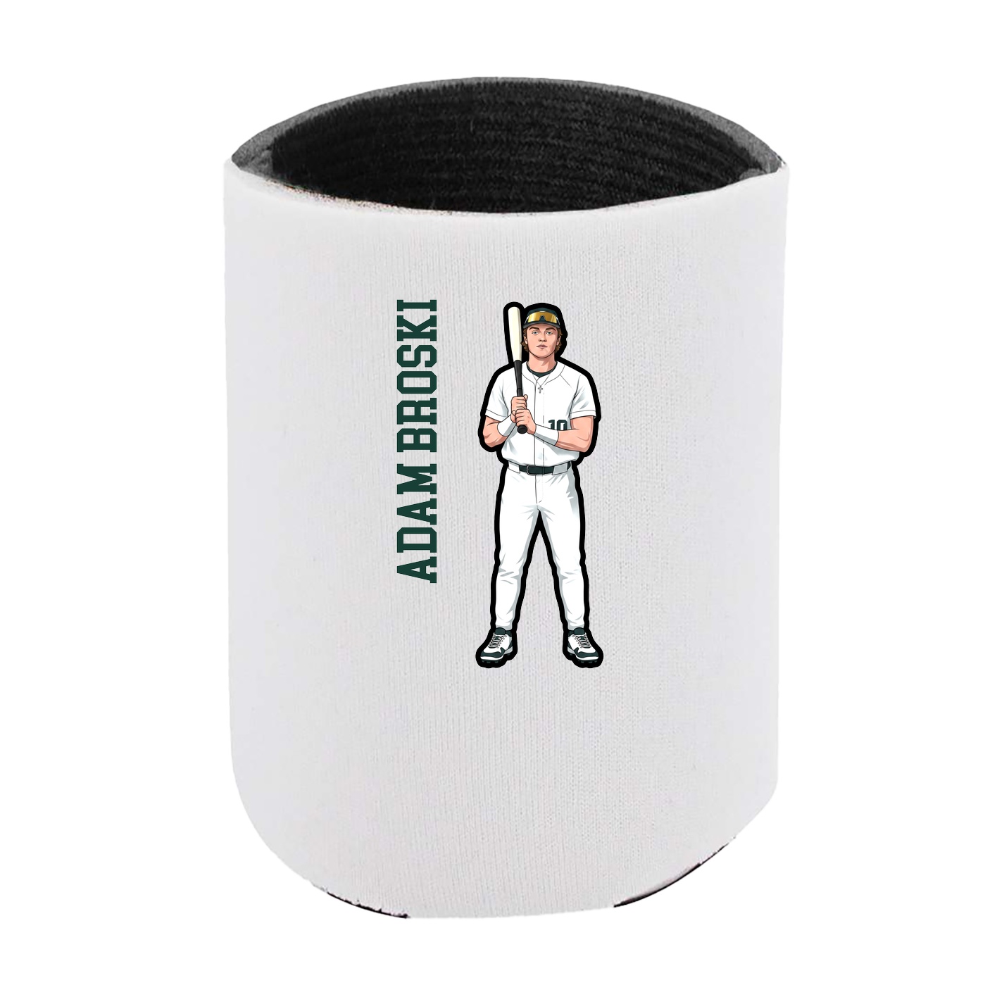 Can Holder — Name Vertical in White