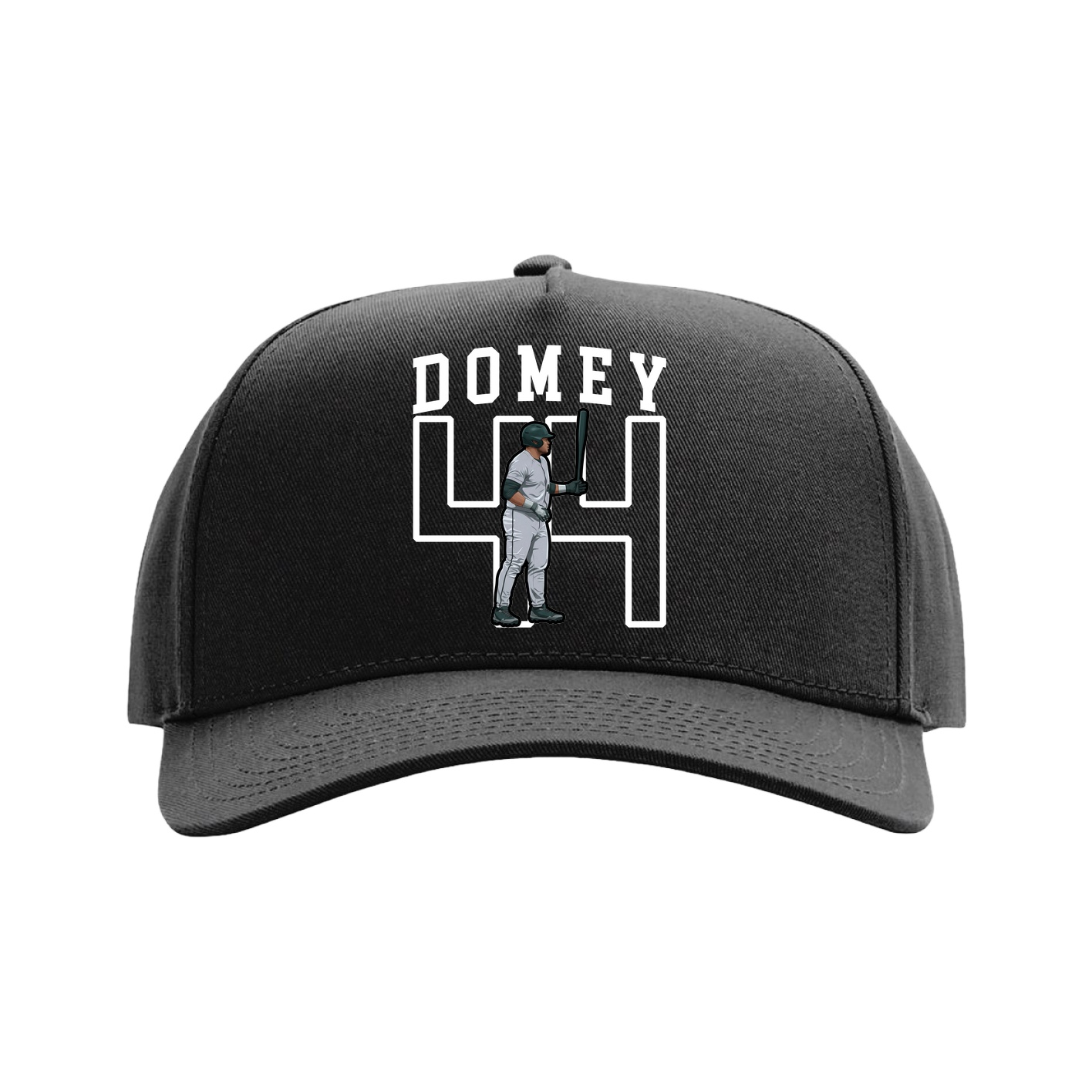 Full Fabric Five-Panel Champ Cap — Shirsey in Black
