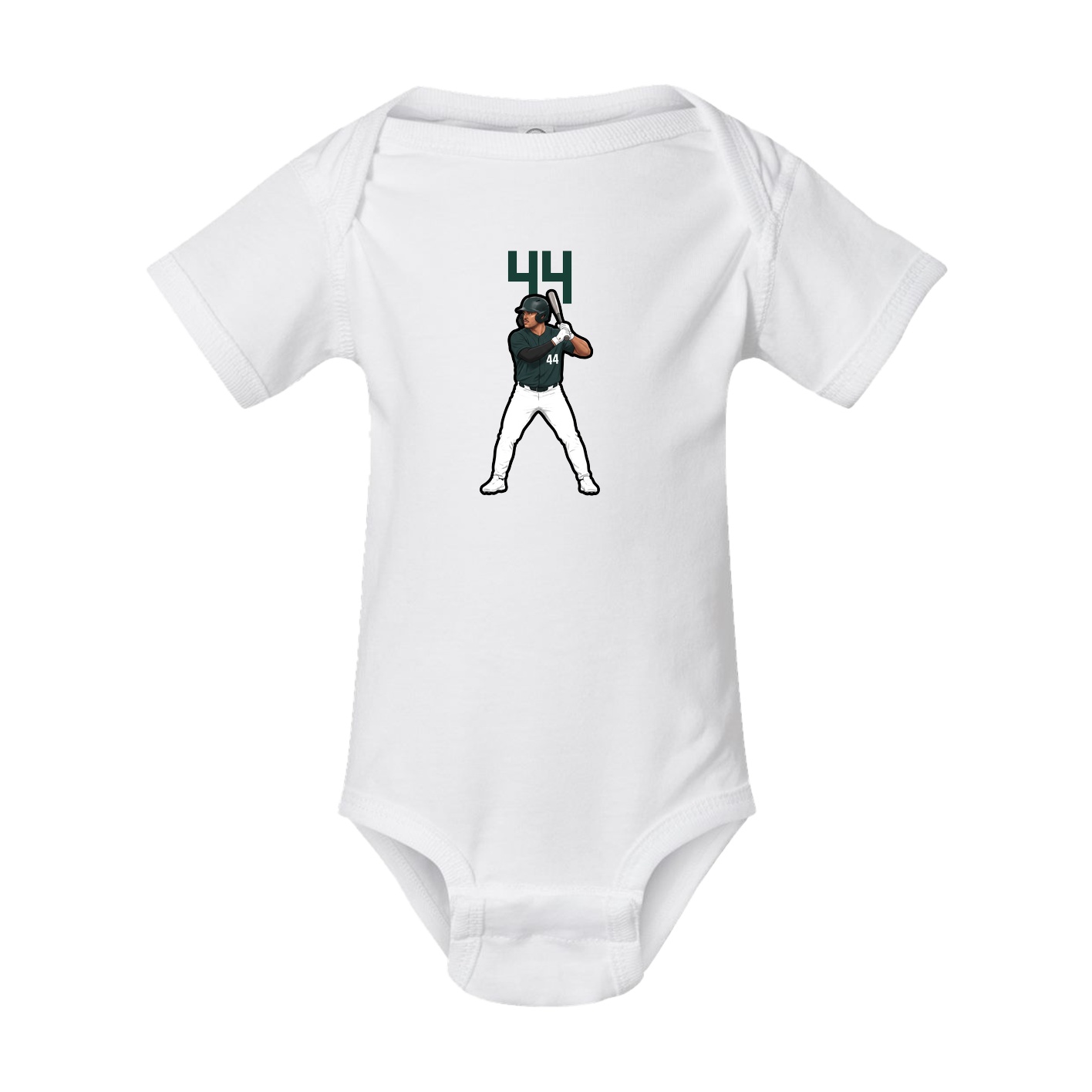 Baby Onesie — Number Top in White