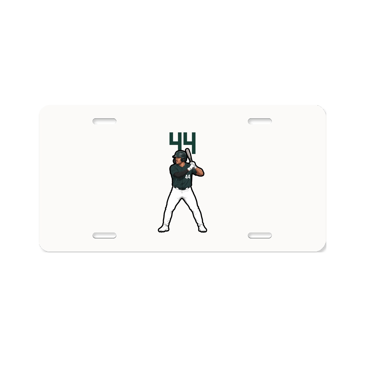 License Plate — Number Top in Classic