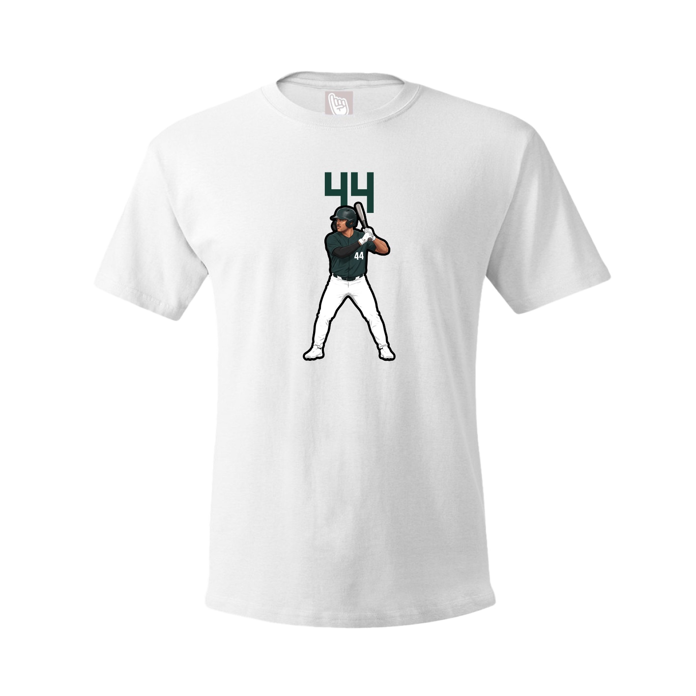 Youth Tee — Number Top in White