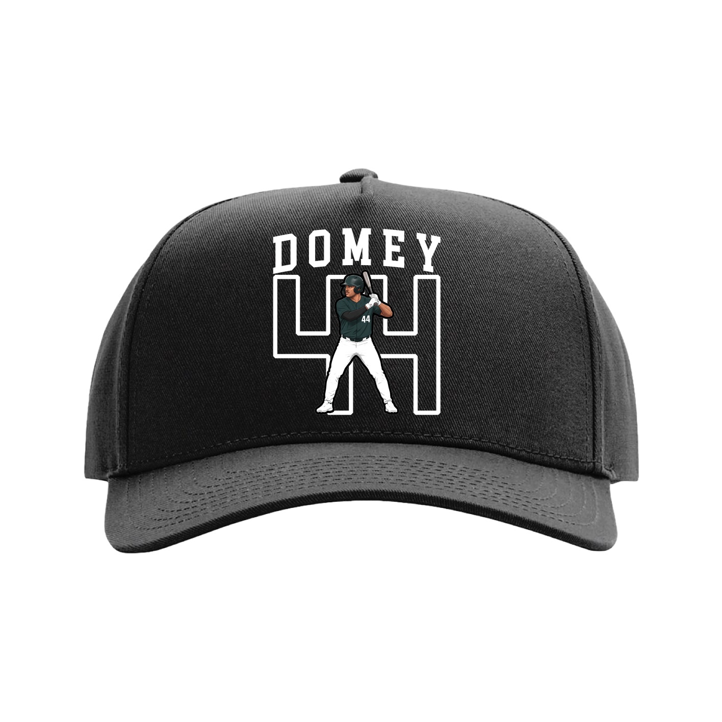 Full Fabric Five-Panel Champ Cap — Shirsey in Black