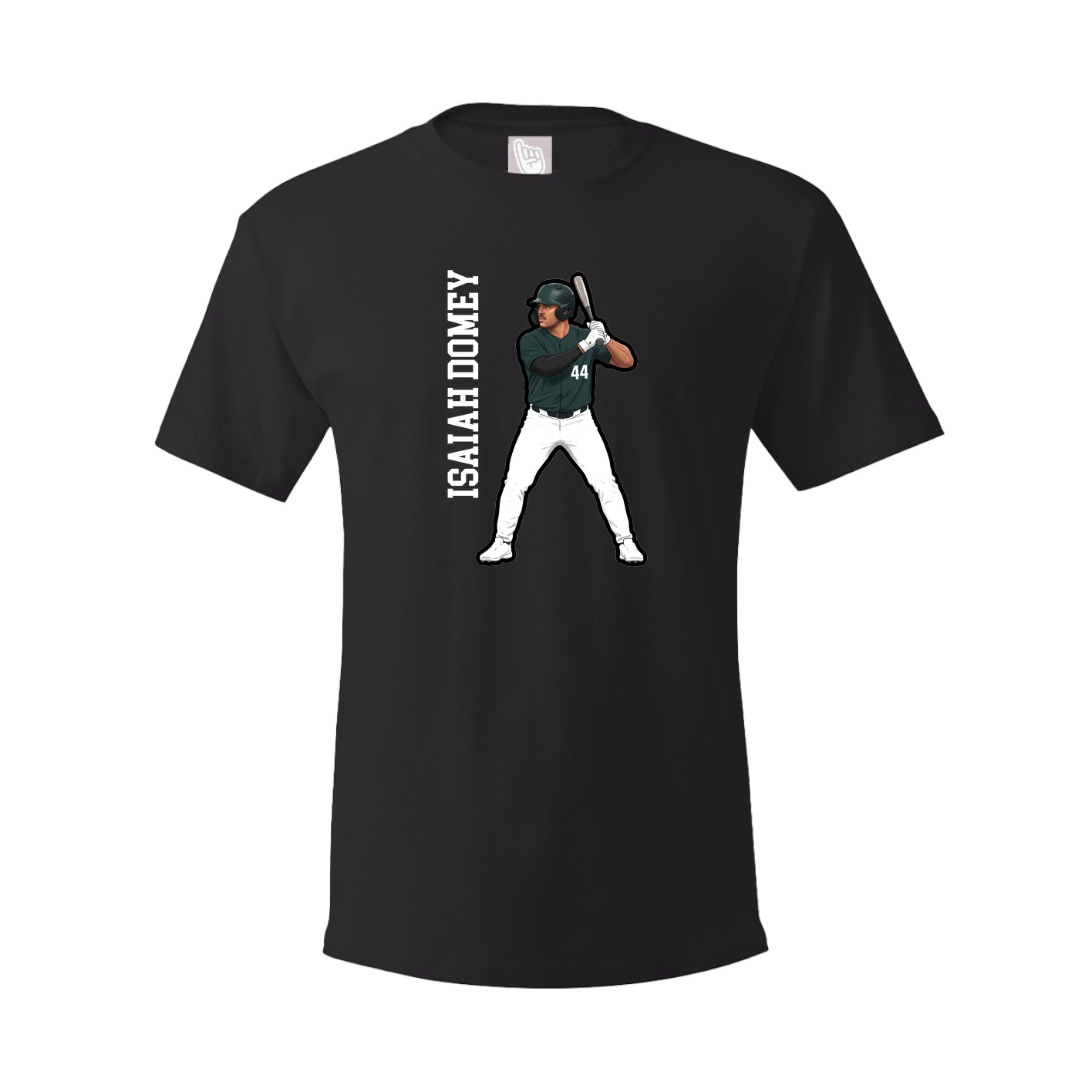 Tee — Name Vertical in Black