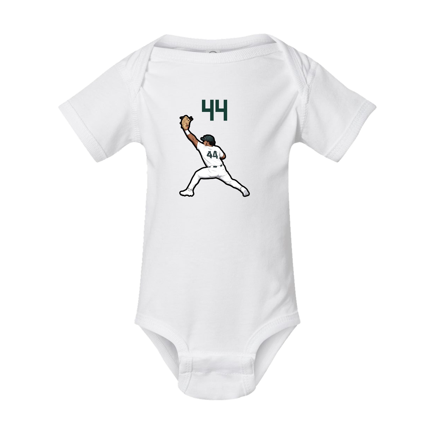 Baby Onesie — Number Top in White