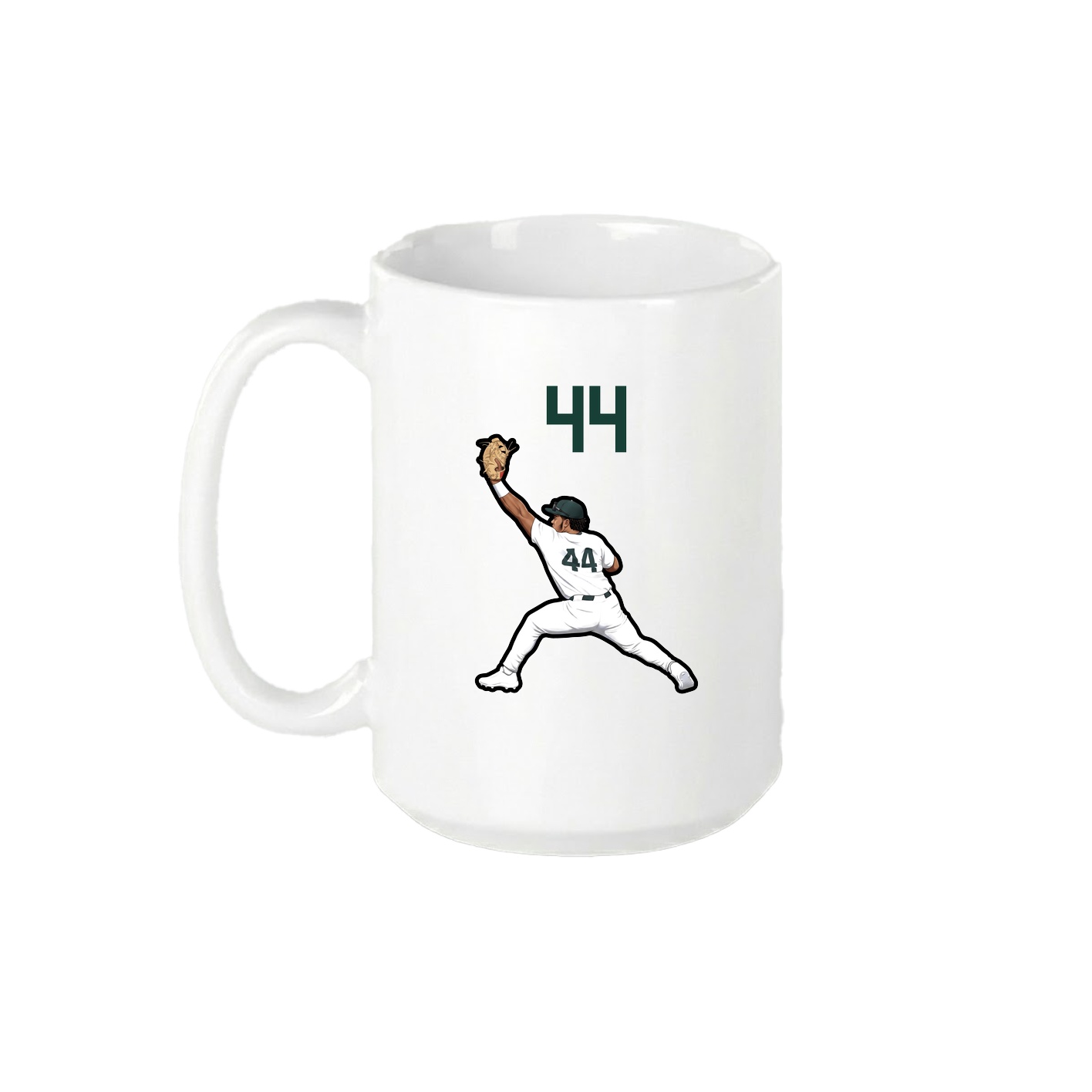 15oz Coffee Mug — Number Top in White