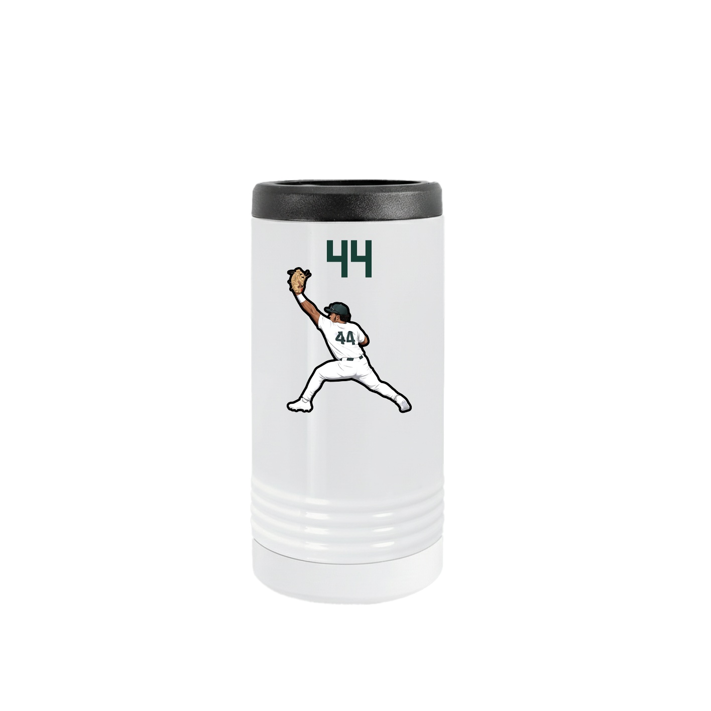 Slim Beverage Holder — Number Top in White