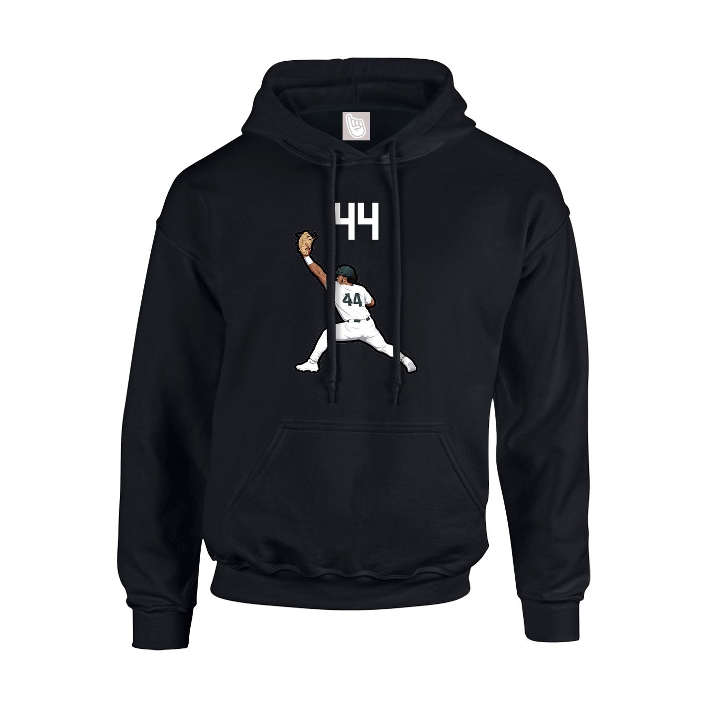 Youth Hoodie — Number Top in Black