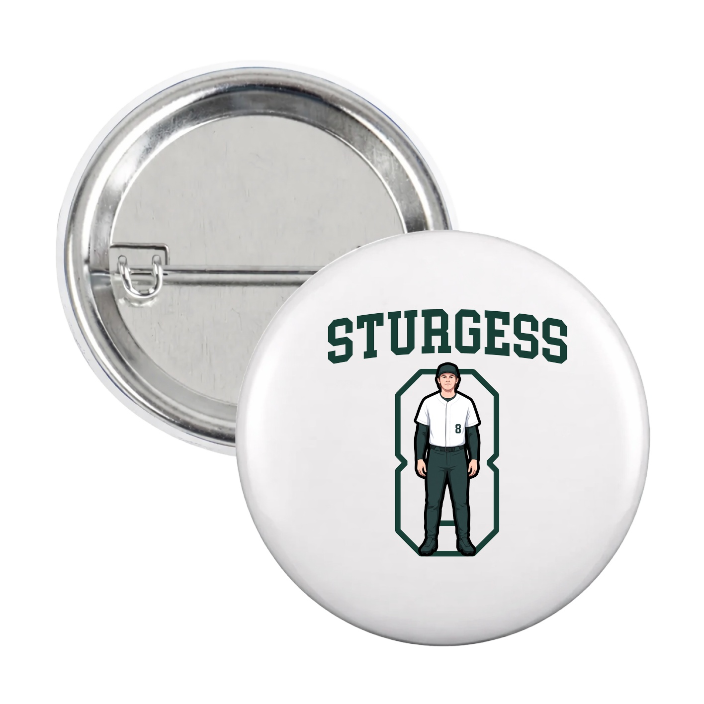 Game Day Button — Shirsey in White