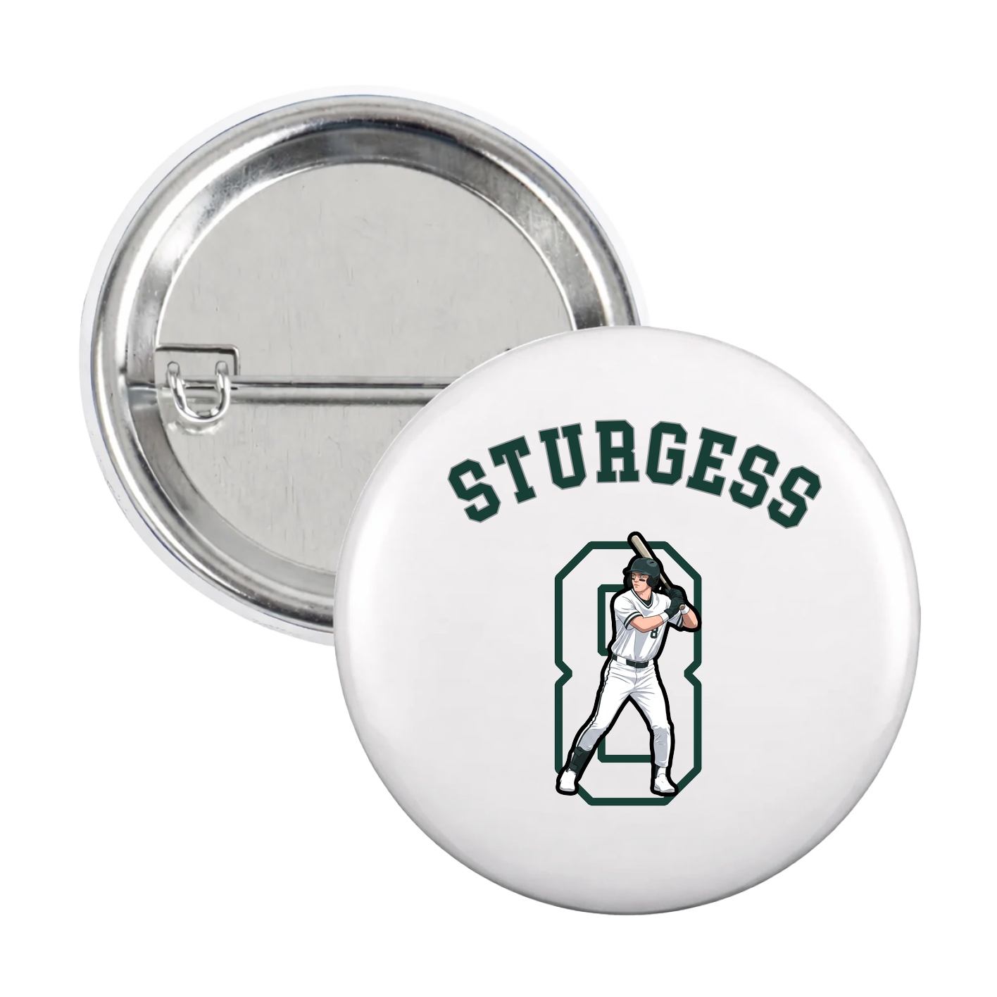 Game Day Button — Shirsey Arch in White