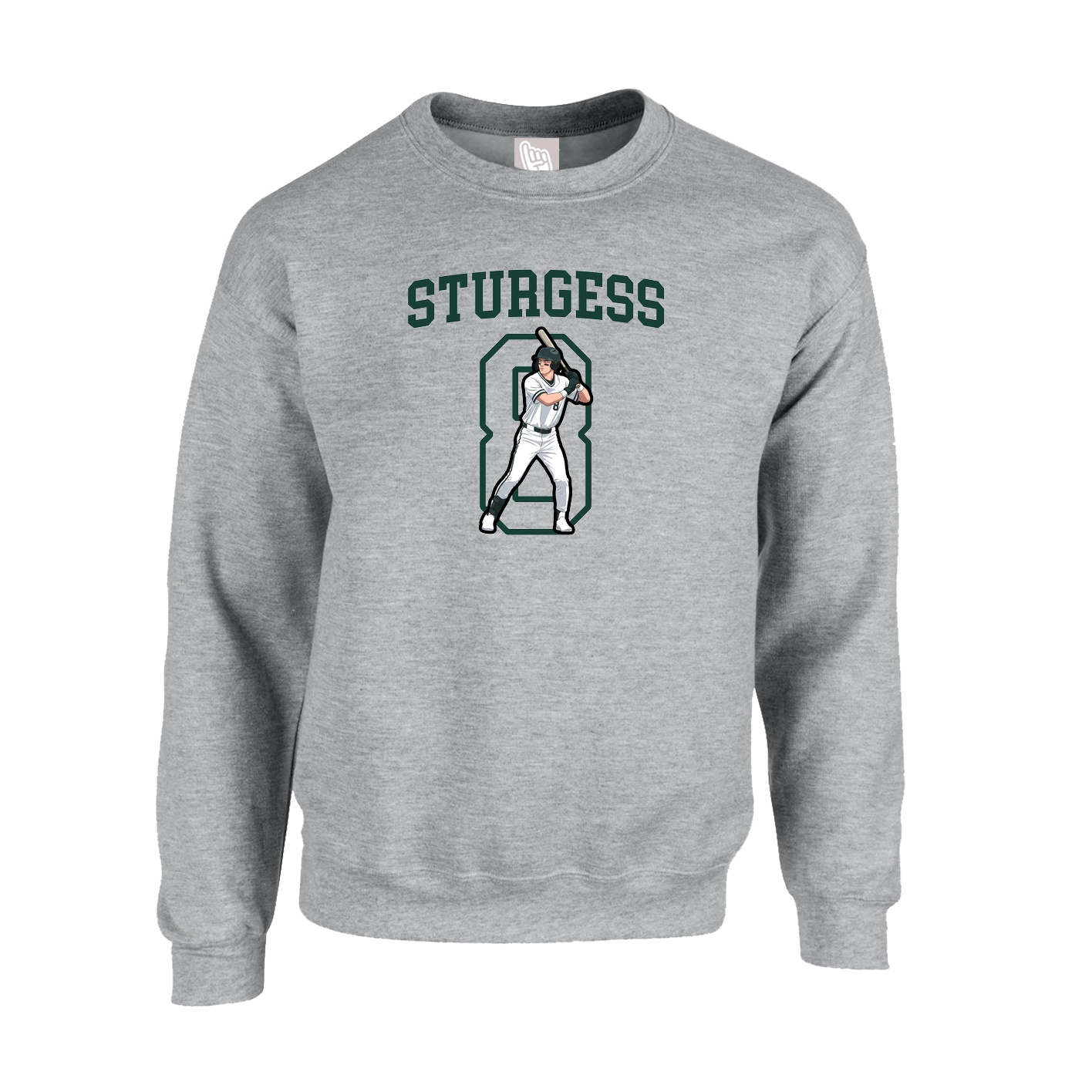 Fleece Crew — Shirsey in Grey