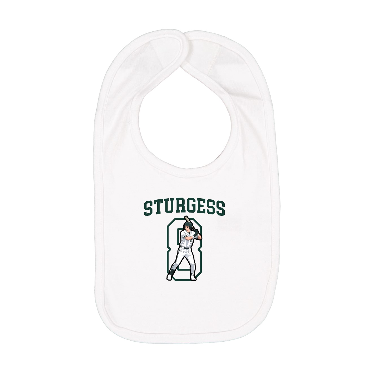 Infant Bib — Shirsey in White