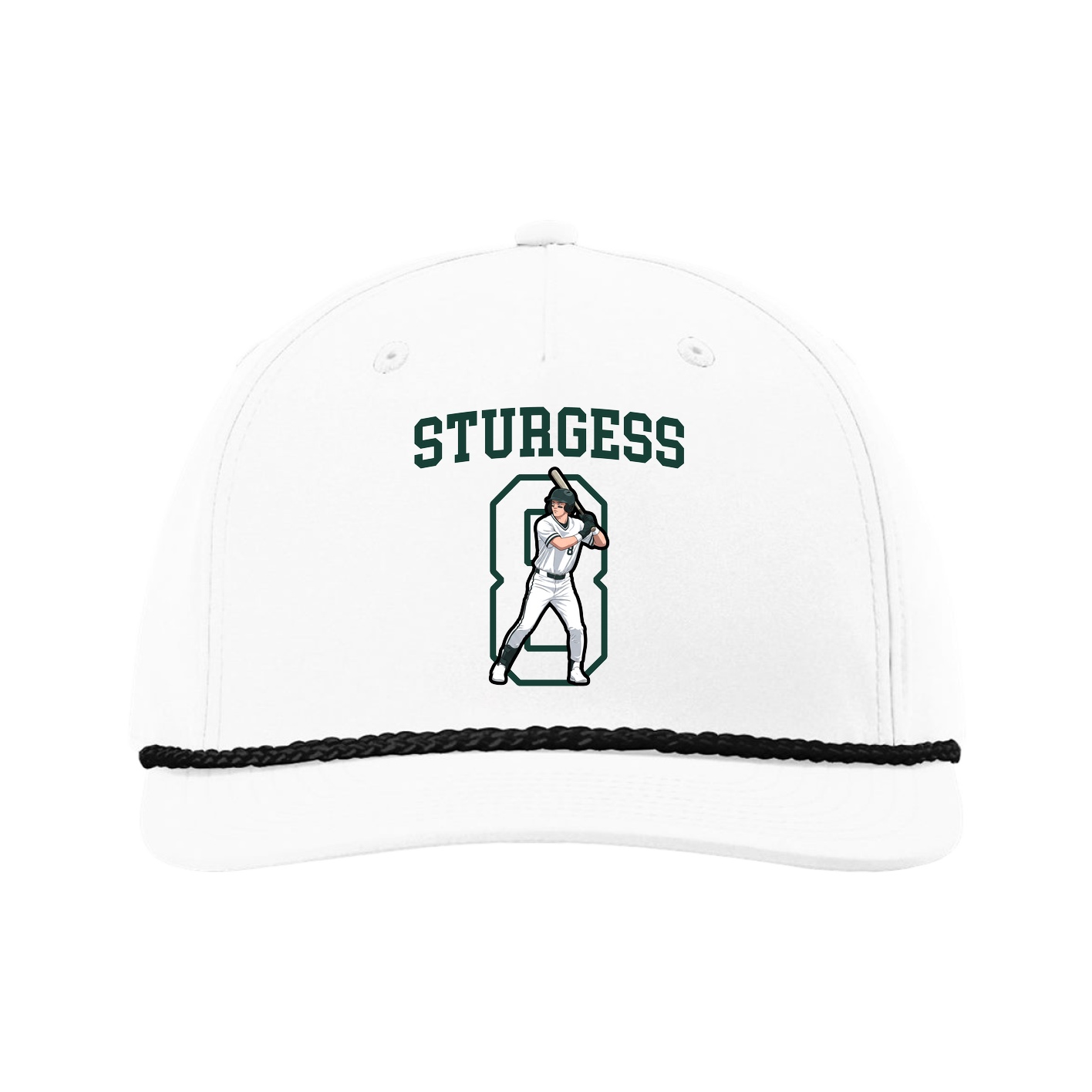 Five-Panel Classic Rope Cap — Shirsey in White