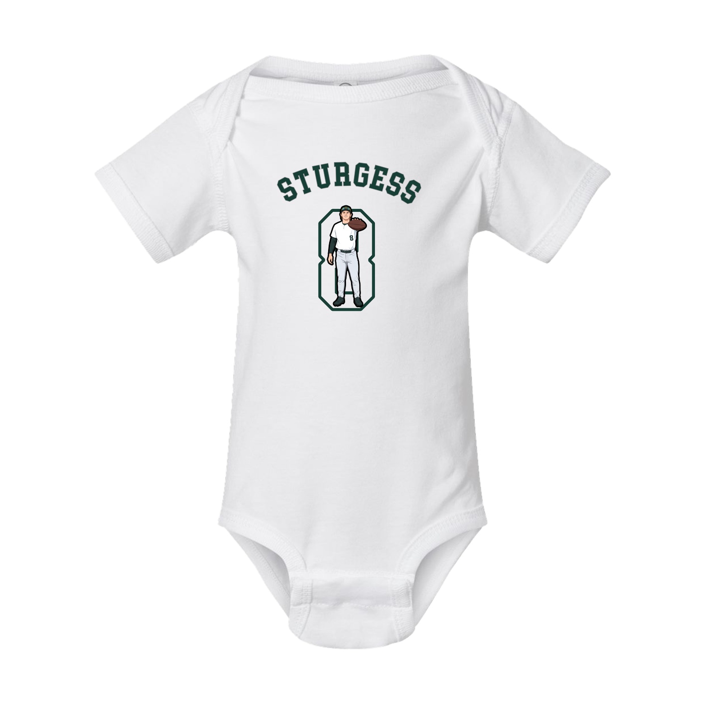 Baby Onesie — Shirsey Arch in White