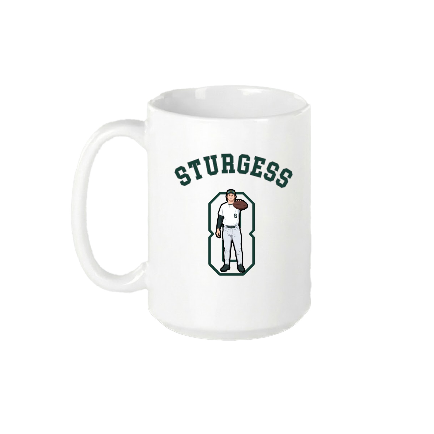 15oz Coffee Mug — Shirsey Arch in White