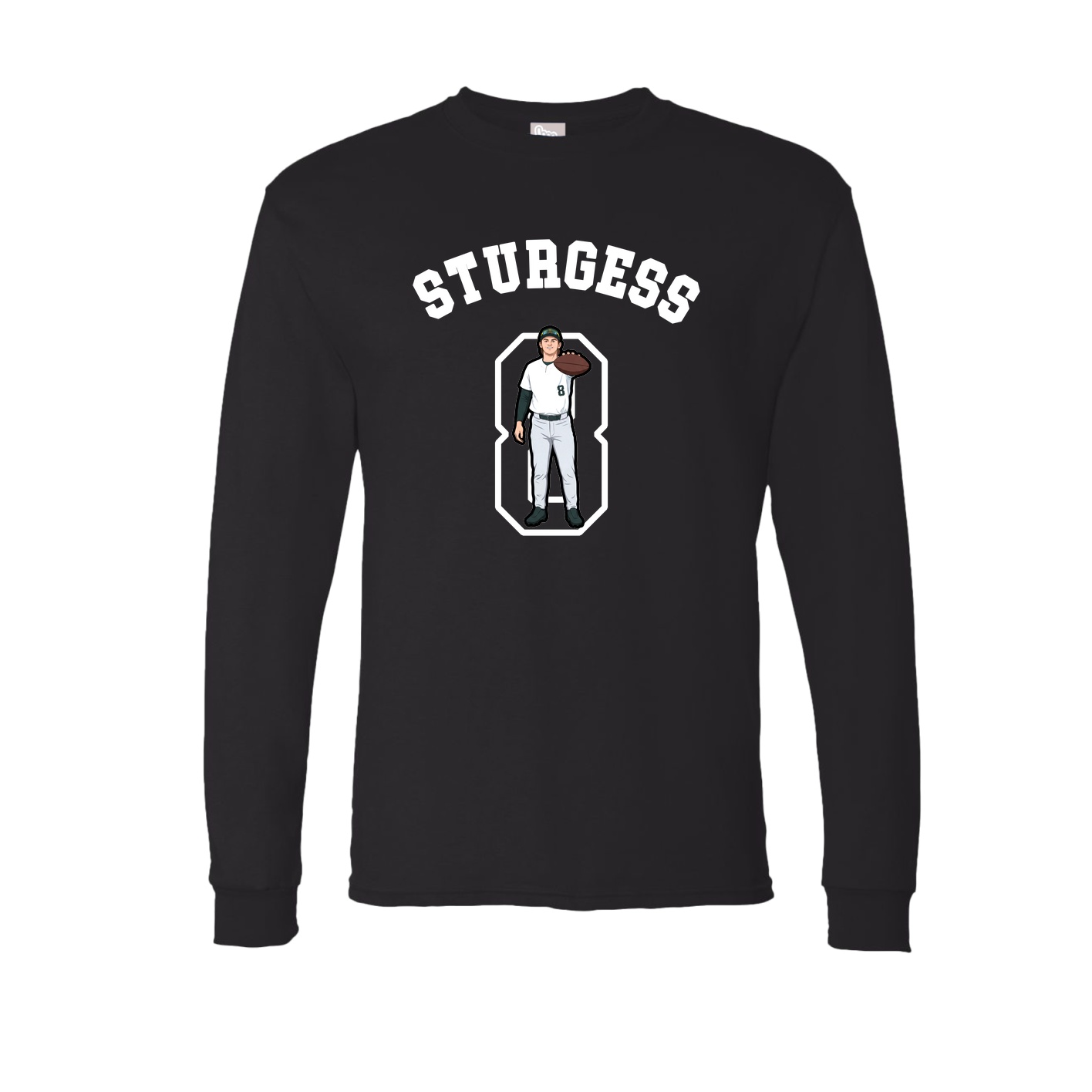 Long Sleeve Tee — Shirsey Arch in Black
