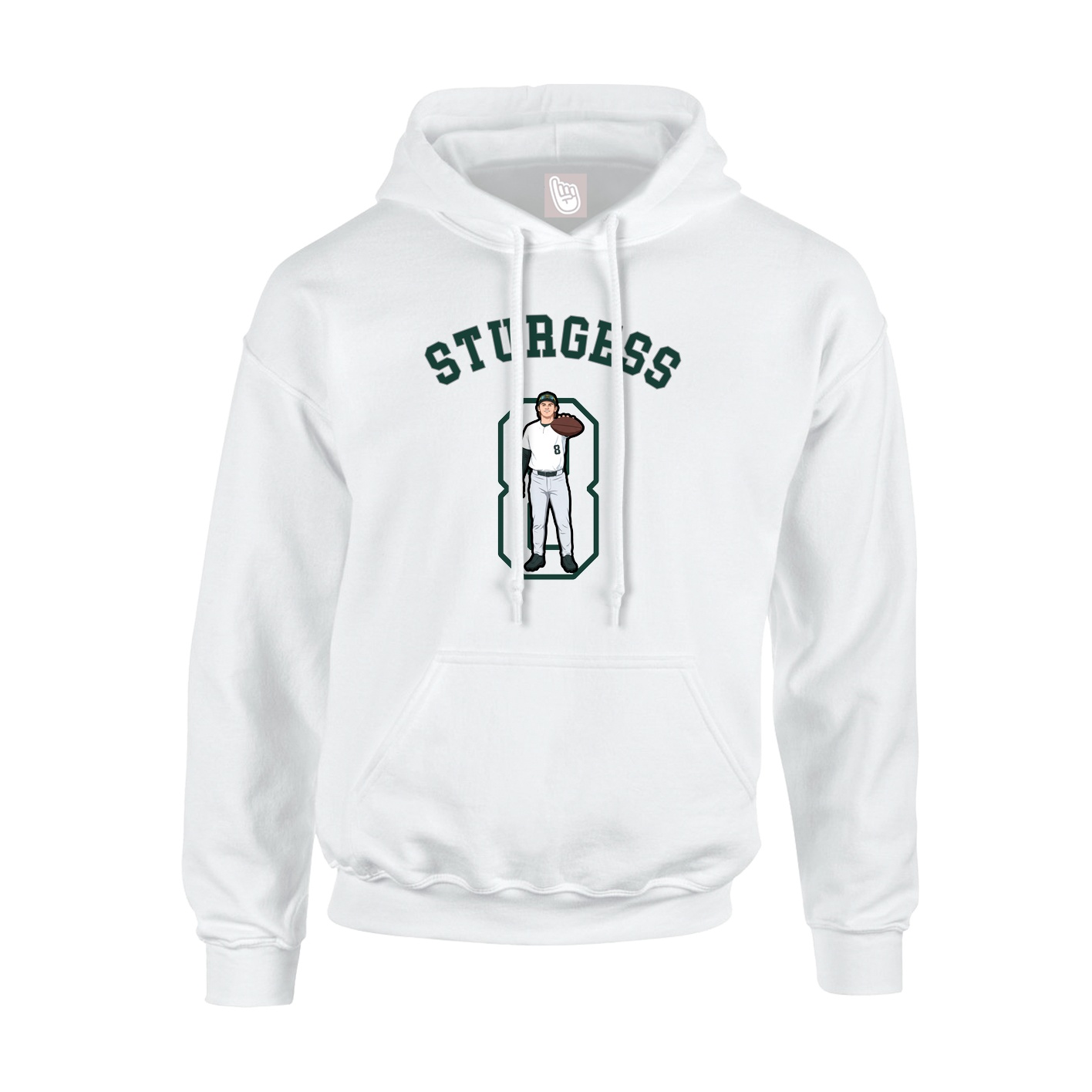 Hoodie — Shirsey Arch in White