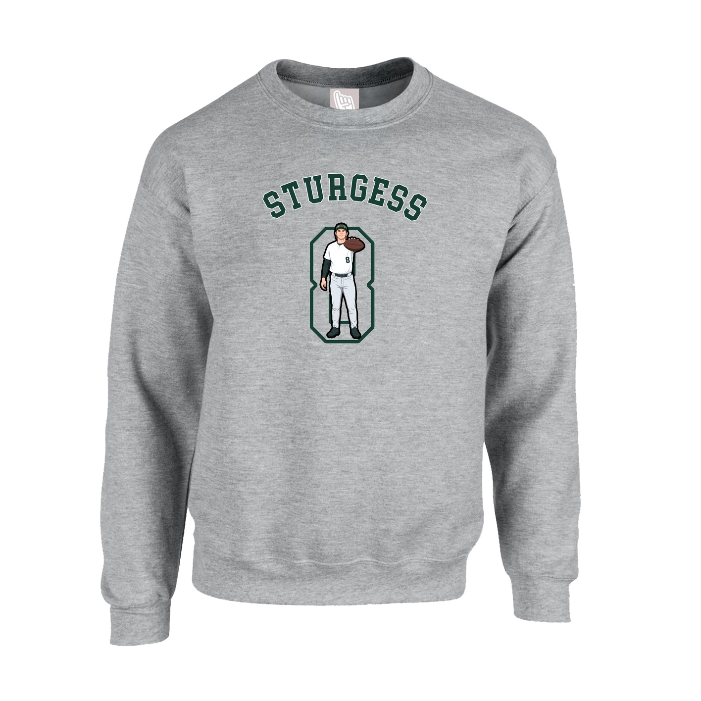 Fleece Crew — Shirsey Arch in Grey